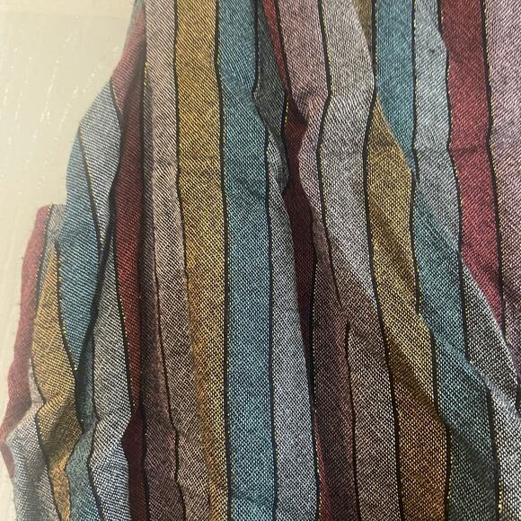 Mustard Seed Striped Smocked Sleeveless Mini Dress size Large - Picture 10 of 15